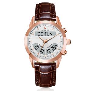 Montre Azan <span class=keywords><strong>pour</strong></span> Homme Montre de <span class=keywords><strong>Prière</strong></span> Musulmane Adhan Qibla Islamique Al-Sahar Heure du Fajr Montre-Bracelet Numérique de Luxe Montre Musulmane - Product Image 3