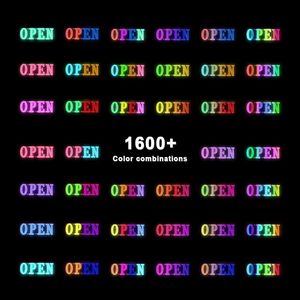 Open Sign 36x12 In <b>Led</b> Lighted With App And Remote Control For Commercial Use - Product Image 4