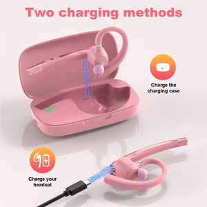 Audífonos con Cancelación <span class=keywords><strong>de</strong></span> Ruido <span class=keywords><strong>de</strong></span> Color Rosa y Morado, Personalizados al por Mayor, con Micrófono Dual para Computadora, Teléfonos Celulares, Camioneros y Hogar - Product Image 4