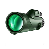 Monoculaire Télescope Longue Portée HD 80x100 en Gros avec Trépied et Pince Téléphone pour Camping Randonnée Extérieur