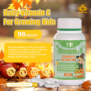 วิตามินซีแบบเคี้ยว 200 มก. รสส้มสดชื่น สำหรับทุกคนในครอบครัว เพื่อสุขภาพที่ดีทุกวัน ปราศจากน้ำตาล พร้อมจัดส่ง - Product Image 2