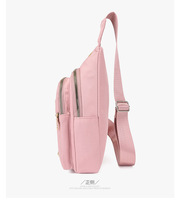 Fashion Data Port Chest Bag Pola Berlian Tas Selempang Tahan Air Kapasitas Besar untuk Wanita Tas Dada