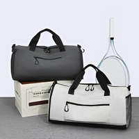 Sac de sport personnalisé avec logo brodé en 3D, compartiment à chaussures, séparation sec/humide, sac de sport imperméable en Oxford pour yoga et fitness