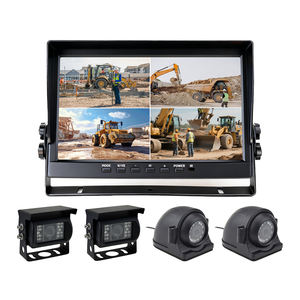 Sistema de Cámara Impermeable 1080P con Pantalla de 10.1 Pulgadas, IA, BSD, Sistema de Detección de Punto Ciego con División de 4 Canales - Product Image 1