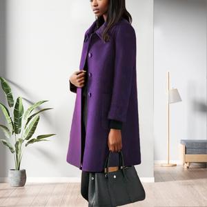 เสื้อคลุมคาร์ดิแกนแฟชั่นผู้หญิง แขนยาว สีพื้น ทรงเข้ารูป ขนาดกลาง สำหรับฤดูใบไม้ร่วงและฤดูหนาว - Product Image 6