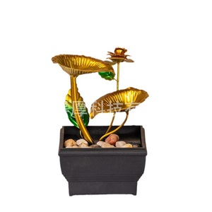 Minimalist Home Decor Water Feature With <b>Backlight</b> Rectangle Electric Gift For Living Room <b>TV</b> Cabinet - Product Image 2
