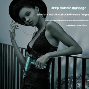 Masajeador Facial eléctrico doble individual 6 tipos de cabezales de masaje terapia de alivio de percusión de tejido profundo 45dB pistola de masaje bajo - Product Image 3