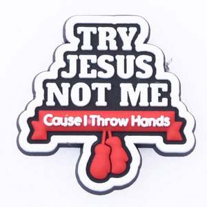 Breloques de chaussures religieuses Jésus en PVC personnalisées pour adultes, décorations de chaussures avec boucle, design populaire en gros - Product Image 6