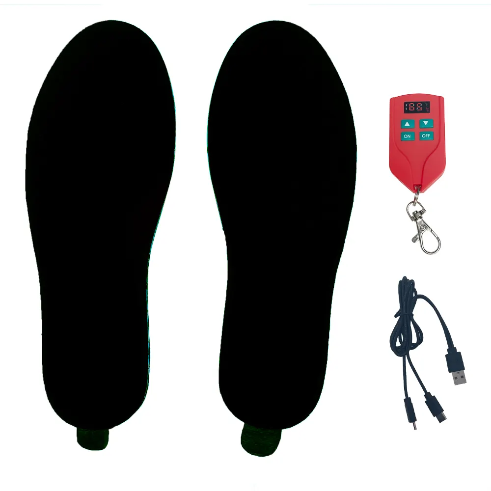 USB加熱靴インソール電気フットウォーミングパッド足ウォーマーソックスパッドマット冬アウトドアスポーツ加熱インソール冬