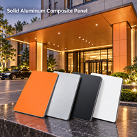 Panneau composite en aluminium massif bleu 1220x2440mm pour panneaux muraux découpés sur mesure