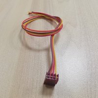 Connecteur IDC (pénétrant) rouge à pas de 2,54 mm, 4 broches, à 90 degrés, remplacement pour 3-640440-4