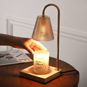 Lámpara Calentadora de Velas Minimalista LANJO, Elegante Pantalla de Vidrio, Quemador de Aceite Aromático para un Ambiente Acogedor en la Sala de Estar - Product Image 1