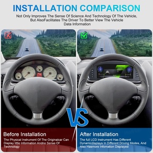 หน้าจอแสดงผล LCD ระบบ Navihua Linux สำหรับ Peugeot 407 ปี 2004-2010 จอแสดงผลดิจิตอลแบบ Virtual Cockpit มาตรวัดความเร็วแบบดิจิตอล - Product Image 6