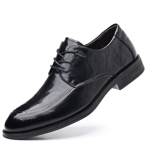 Zapatos Oxford de Cuero Genuino para Hombre, con Punta en Pico, Transpirables, para Oficina y Vestir, con Suela de Goma Negra Sólida - Product Image 5
