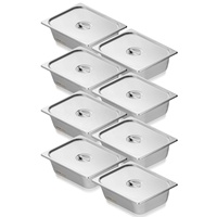 Bac Gastronorm GN en Acier Inoxydable de Style Américain, Grande Taille, pour Traiteur, avec Couvercle – Meilleures Ventes