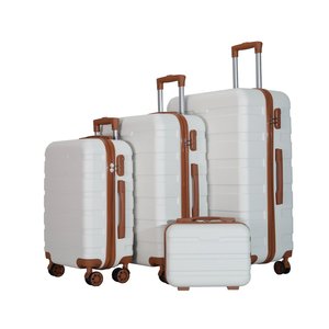 4Pcs ABS <b>Hard</b> <b>Shell</b> Luggage Set 12/20/24/28 Inches Spinner Wheels <b>Suitcase</b> with TSA Lock Unisex Travel Bag Modern Style - Product Image 4