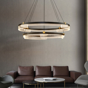 Modern Minimalist LED Pendant <b>Lights</b> for Living Room <b>Dining</b> Room Elegant Nordic Style Luxury Circular <b>Light</b> Fixtures Creative - Product Image 5