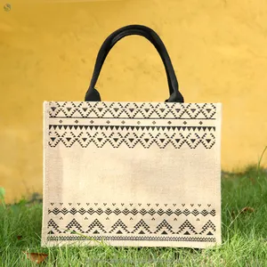 Sac de sacs à provisions gris foncé pour publicité Jute avec cordon de Logo Style National avec broderie Tesco pain en lin naturel blanchisserie d'hôtel