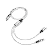 Cable USB-C/Tipo-C de Carga Rápida 5A para Dispositivos Android/iOS, Car Play y Bancos de Energía - Construcción de Nailon y Aleación de Aluminio