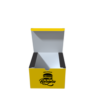 Boîtes à hamburger jetables personnalisées biodégradables de qualité alimentaire avec emballage pour frites