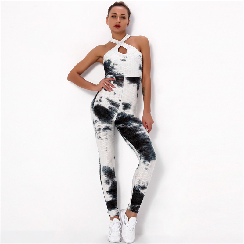 Fashion Modern Breathable Workout Clothing Women Active Wear Leggings Yoga Pants 11 colors Jumpsuit suspender Yoga suit