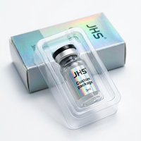 Boîte d'emballage en papier pour flacon de peptide personnalisé avec logo, 2 ml, 3 ml, 10 ml, boîte cadeau en carton de luxe avec fermeture magnétique, inserts en mousse