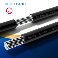 Cable de Aluminio JZD UL 6AWG-750KCMIL XHHW-2, Conductor de Aluminio Compacto Trenzado Resistente al Sol, Cable XHHW-2 para Conducto