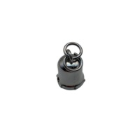 Usine directe 19mm attaches de cordon boucles suspendues en forme de corne boucles suspendues en forme de seau accessoires en métal pour sacs
