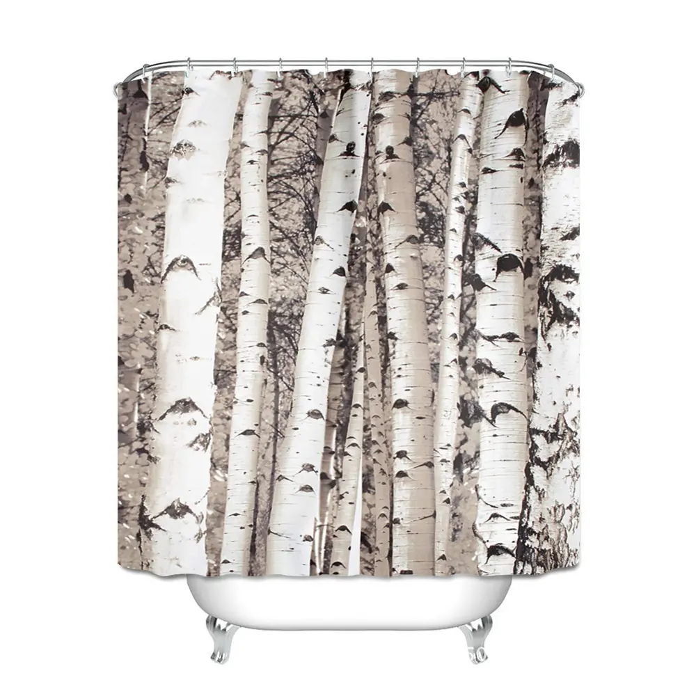 Blue Tree Shower Curtain