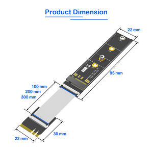 <span class=keywords><strong>M</strong></span>. 2 kunci kartu adaptor SSD Nvme <span class=keywords><strong>M</strong></span> ke kunci kabel ekstensi PCB antarmuka A + E untuk kartu adaptor Nvme Desktop - Product Image 5