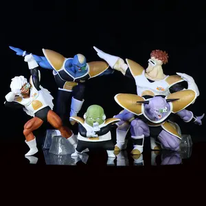 7-15cm 5 buah boneka tokoh Anime DBZ Ginyu Force Ginyu Jeice Burter Recoom Guldo koleksi figur Aksi