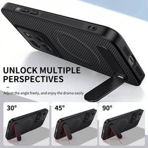 Étui arrière en cuir à texture carbone magnétique mat pour Realme GT / GT Neo / <span class=keywords><strong>Neo2T</strong></span> / X7 Max / Q3 Pro, compatible avec la recharge sans fil - Product Image 2