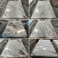 Panel de Pared de PVC con Diseño de Mármol, 100% Impermeable, con Protección UV/PET, para Proyectos de Hoteles y Oficinas, Decoración de Interiores, Revestimiento de Ducha, 1200 mm