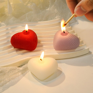 Paquete de 4 Velas Aromáticas de Cera de Soya Hechas a Mano con Forma de Corazón, Venta al por Mayor, Decoración para el Hogar, Bodas, San Valentín, Día de la Madre, Navidad - Product Image 2