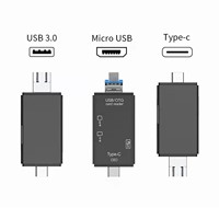 Lector de Tarjetas Multifunción Seis en Uno USB2.0 Tipo-C, Conveniente OTG2.0 para Teléfonos Móviles Android, Compatible con Almacenamiento Externo TF