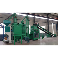 Proyecto Llave en Mano, Línea de Producción Automática de Pellets de Madera y Arena para Gatos a partir de Biomasa, Trituradora de Madera con Capacidad de 1000-1200KG/H, Marca HOPE