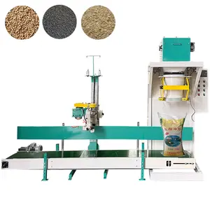 Automatic packing machine packing grain in bags 50 kg bagging filling machine for grain wood pellets