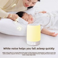 Machine à bruit blanc intelligente OEM/ODM avec contrôle via application Bluetooth, veilleuse RGB, réveil numérique et 32 sons apaisants pour la thérapie du sommeil
