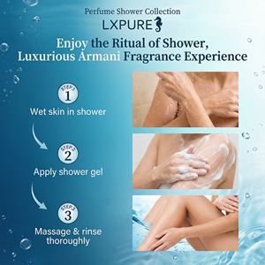 Gel de Ducha Perfumado Seahorse de Lxpure, Fragancia <span class=keywords><strong>Armani</strong></span> de Larga Duración para una Piel Fresca y Limpia, Servicio OEM - Product Image 5