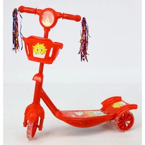 Childrens Scooter 3 Wheel Height Adjustable With Basket For 2-6 Years Old Kids Blue - Product Image 3