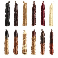 Extensions de cheveux tressés à ondulations lâches, en crochet, résistantes à la chaleur, grandes ondulations longues et bouclées