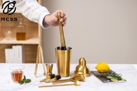 Vente en gros de shaker à cocktail en acier inoxydable de qualité supérieure derniers mini outils de bar de bistro équipement complet de bar à jus poli