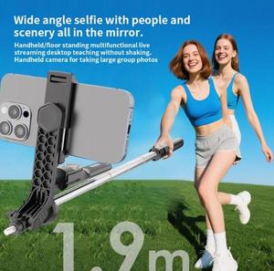 <span class=keywords><strong>Trépied</strong></span> perche à selfie extensible 1900 mm, stabilisateur manuel à 360 degrés, peut contenir 2 supports de téléphone portable, compatible <span class=keywords><strong>avec</strong></span> <span class=keywords><strong>iPhone</strong></span> et Android - Product Image 5