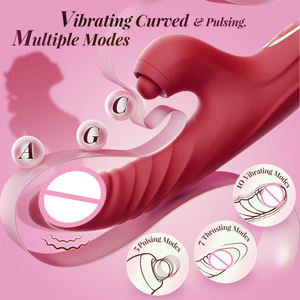 Beliebter G-Punkt Heiz-<span class=keywords><strong>Vibrator</strong></span> für Paare Flirten 10 Vibrationen 7 Stoßbewegungen Dildo Klitoris-Stimulator Sexspielzeug für Frauen - Product Image 4