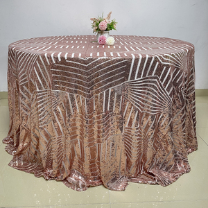 Fancy Đính Cườm Bảng Lớp Phủ Đám Cưới Bảng Vải Sequin - Product Image 1