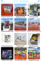 RAY YI Pokemon Etb Boîte acrylique Couvercle magnétique Boîte acrylique Pokemon Booster Box Vitrine pour Elite Trainer Box