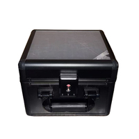 Boîte de rangement pour cartes sportives gradées à 2 emplacements avec fermeture à bouton, étui de présentation étanche pour cartes en plaque, organisateur de clés à 5 rangées, support pop-up