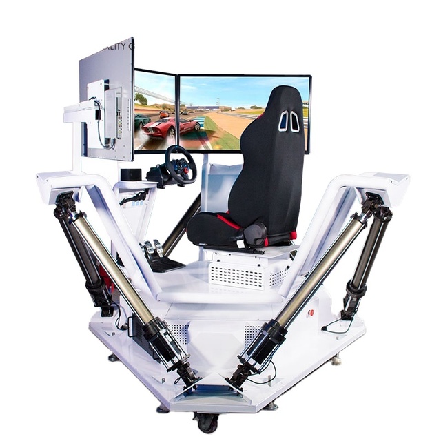 Hot Entertainment 6DOF Three Screen Racing Car Simulator
