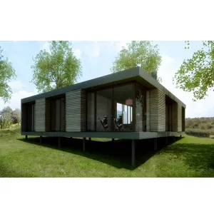 Deepblue Smarthouse il più popolare e basso costo prefabbricato struttura in acciaio luce casa kit Villa