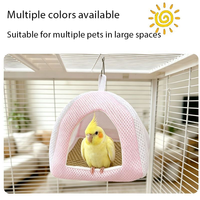 Nid d'oiseau en maille respirante pour perroquet, hamac suspendu d'été, lit de repos pour perruche, agapornis, conure solaire, petits perroquets